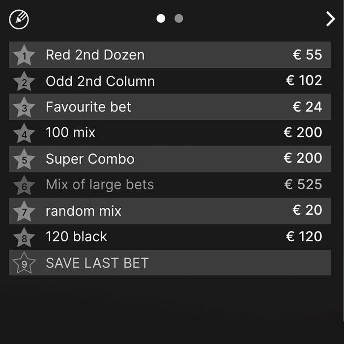 Live Roulette Favourite Bets banner