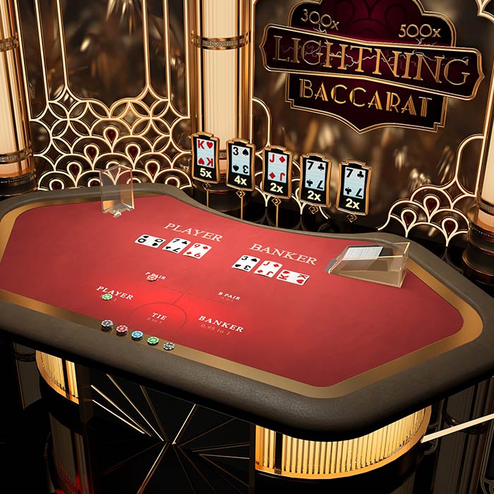 First Person Lightning Baccarat banner
