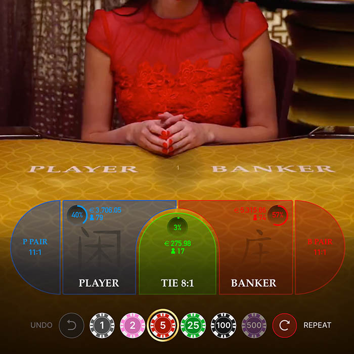 Live Baccarat Further Optional Side Bets feature banner